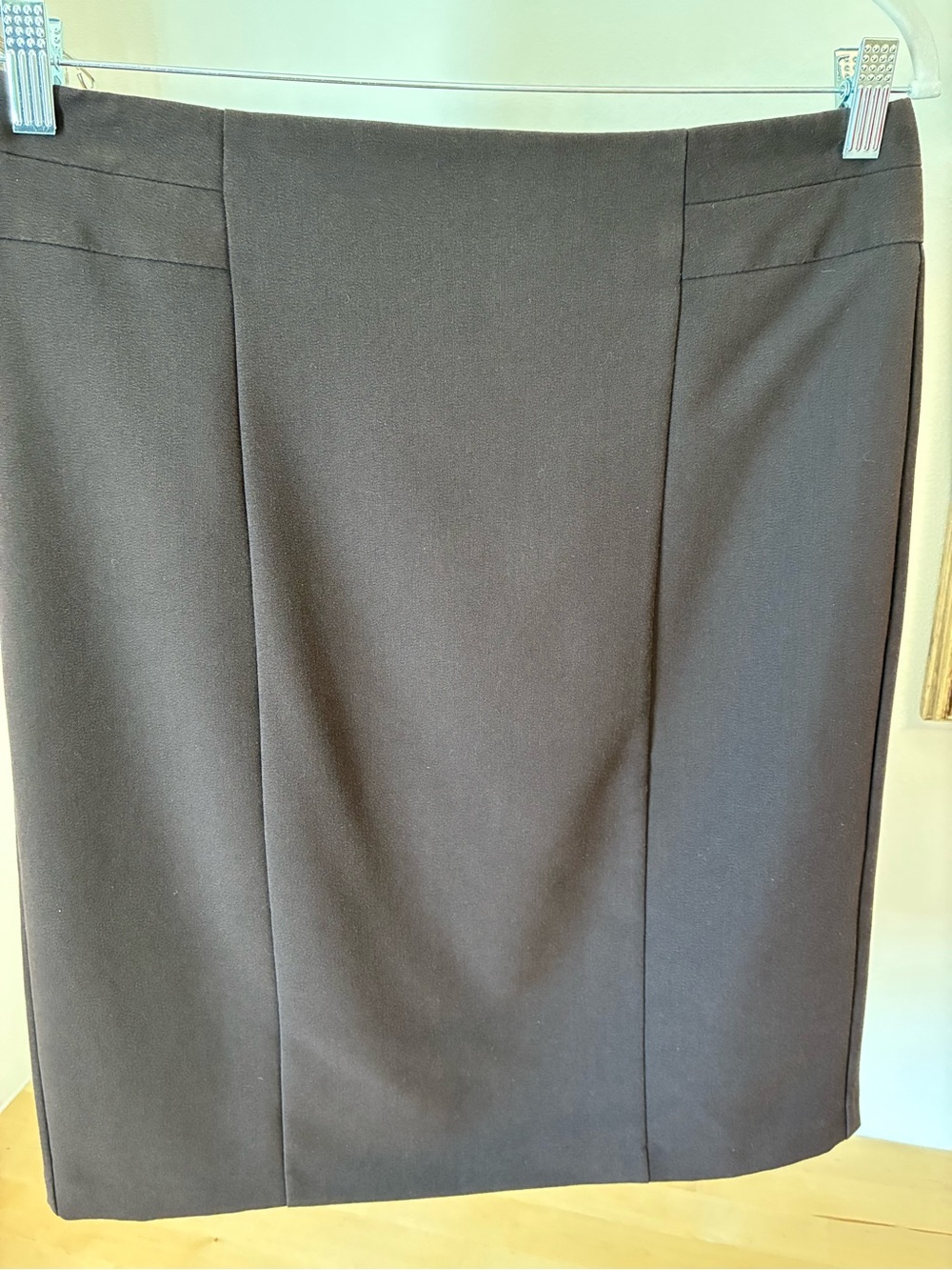 Dress Barn Classic Brown Pencil Skirt - Women's Tailored Work Skirt Size 10